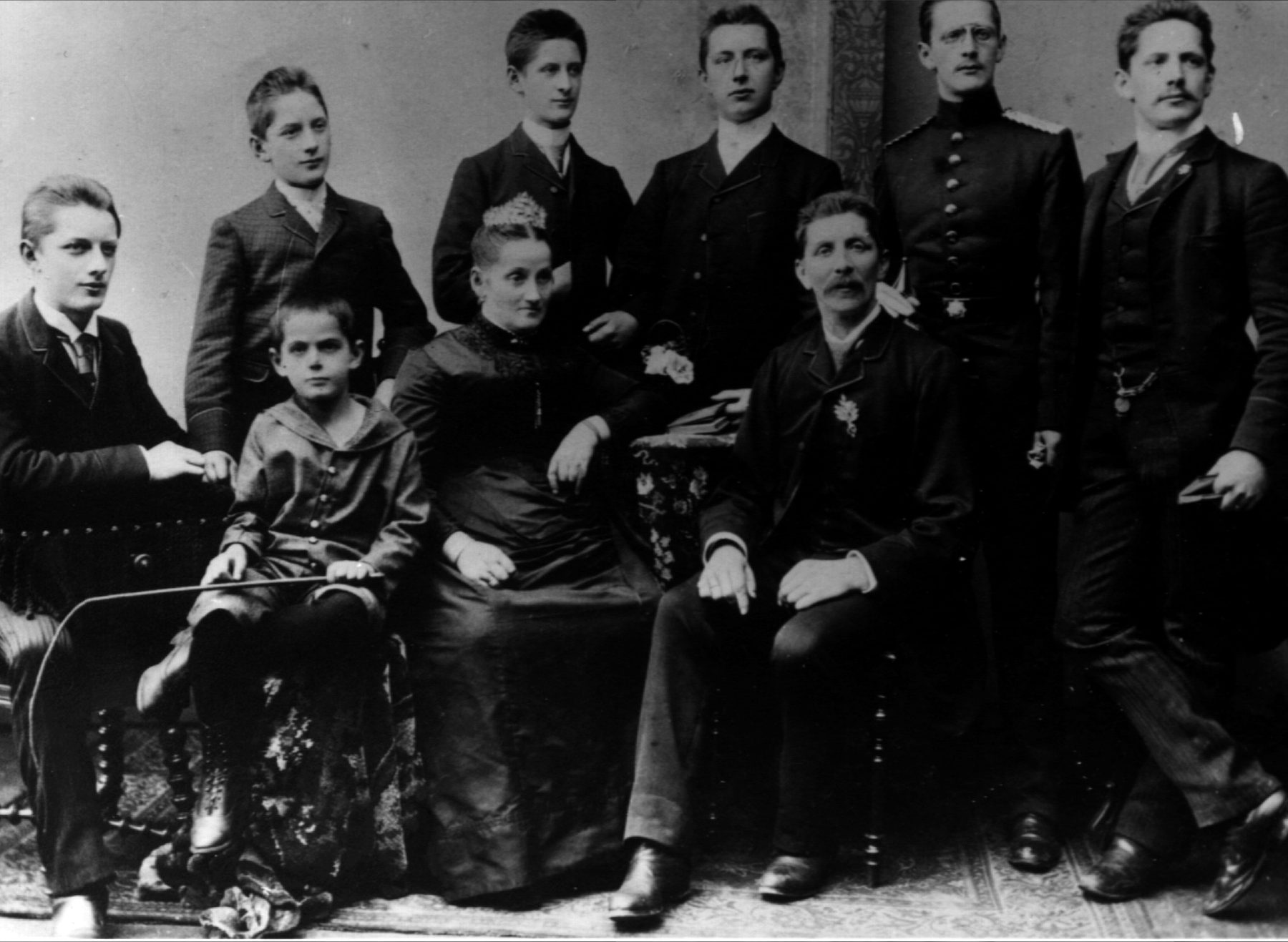 Johann Christoph Sievers mit seiner Familie